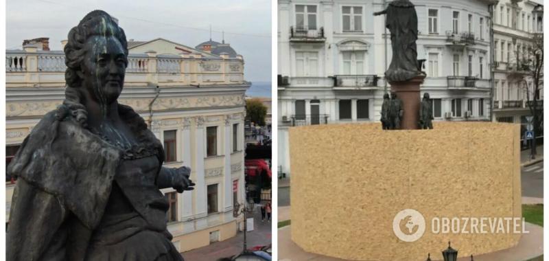 Одесский городской совет поддержал решение о демонтаже памятника Екатерине II и Суворову