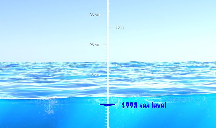 Анимация НАСА показала, как поднялся уровень моря за последние 30 лет 