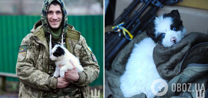 Помогает запускать дроны и очень ответственная: бойцы показали трогательные фото с собачкой по имени Доля