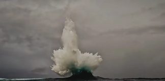 «Невозможную волну» запечатлели на видео у побережья Австралии